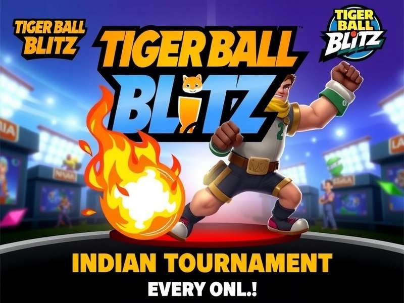Tiger Ball Blitz competitive gaming event in India Tiger Ball Blitz Indian tournament promotional poster